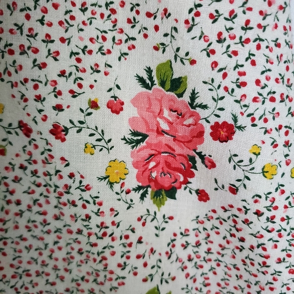 Vintage 70s Prairie Skirt Floral maxi Aline - Picture 4 of 8